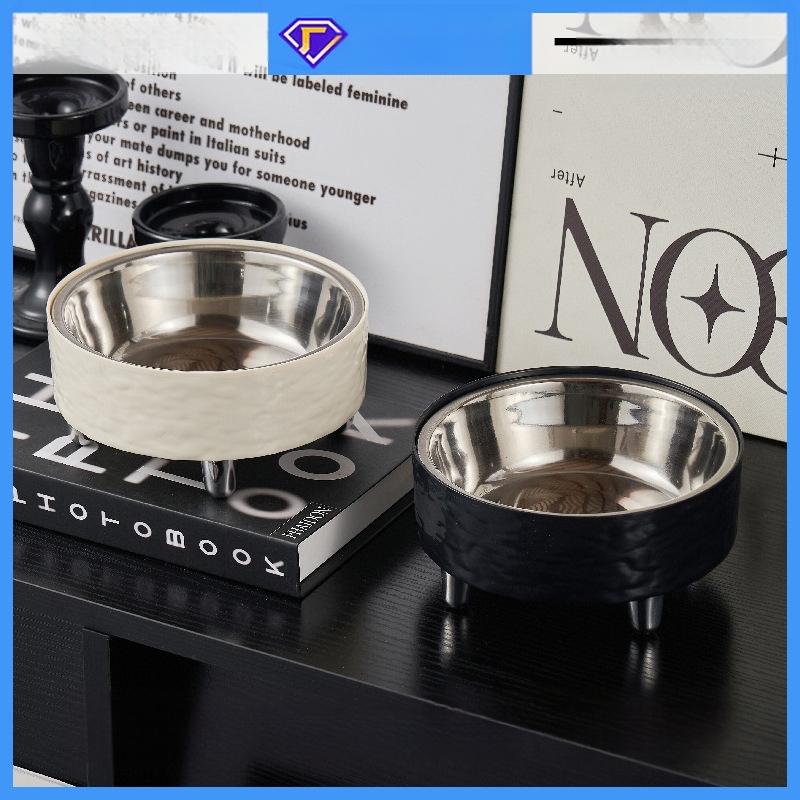 Zdjela za mačke, zdjela za pse, visoka zdjela od nehrđajućeg čelika, zaštita za vrat mačke, zdjela za hranu za kućne ljubimce, nova prekogranična