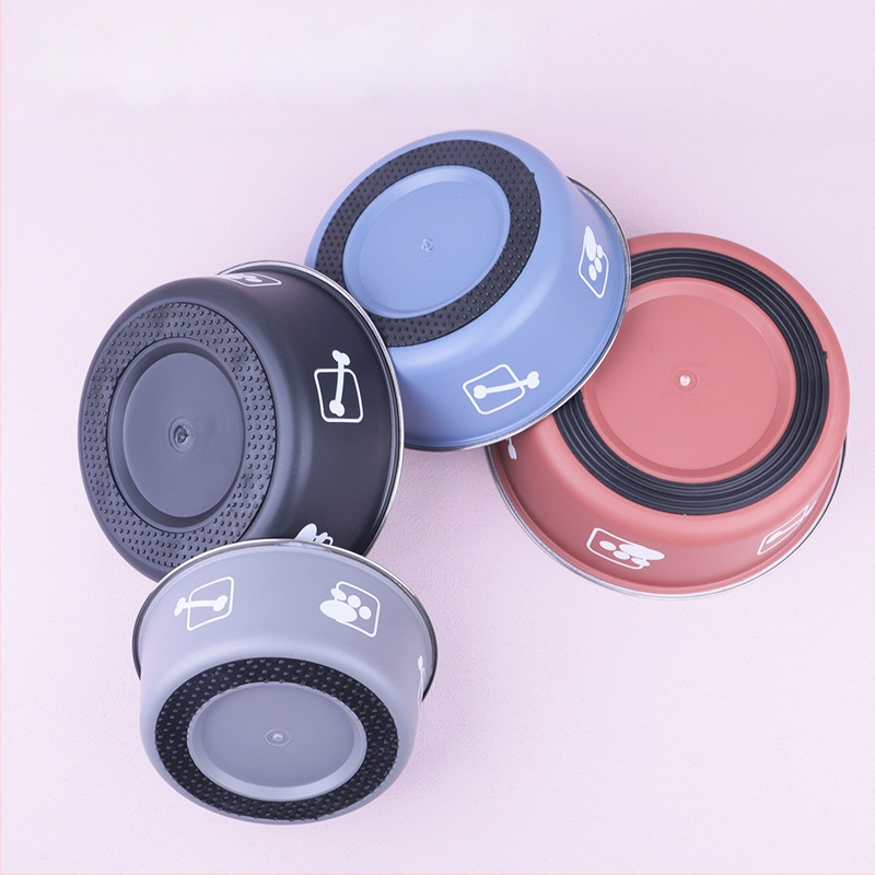 Univerzalna zdjela za kućne ljubimce s direktnim tiskom od nehrđajućeg čelika za mačke i pse, neklizajuća, otporna na udarce, posuda za hranu, posuda za jestivu rižu