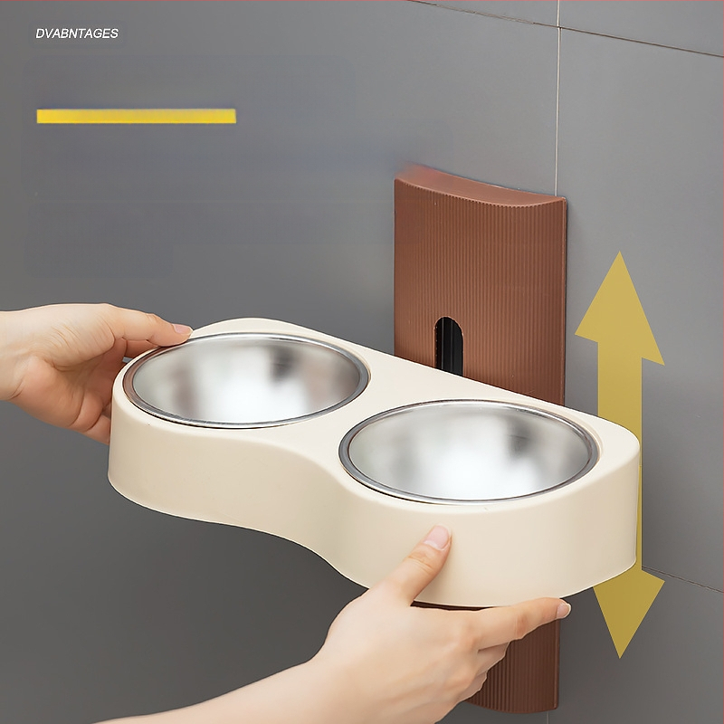 Podizna zdjela za hranjenje mačaka, Nova hranilica za piće tri u jednom, Posuda za hranu za mačke, Zdjela za rižu za mačke, Integrirana hranilica