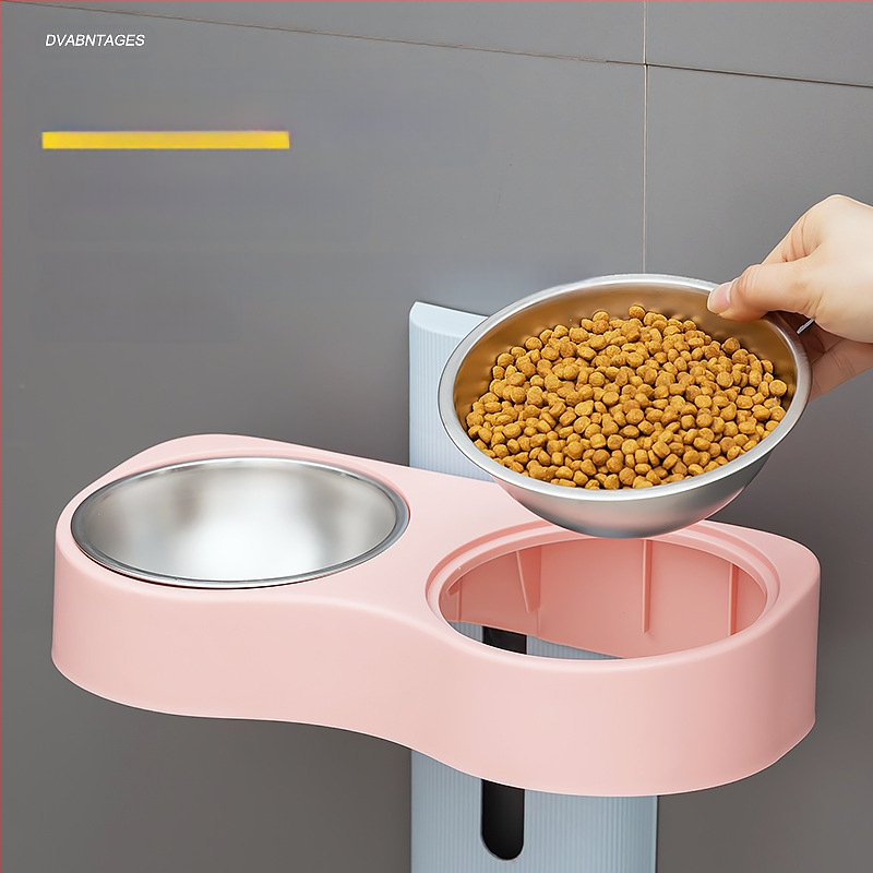 Podizna zdjela za hranjenje mačaka, Nova hranilica za piće tri u jednom, Posuda za hranu za mačke, Zdjela za rižu za mačke, Integrirana hranilica