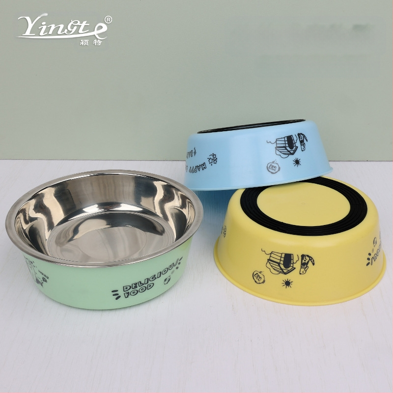 Veleprodaja potrepština za kućne ljubimce Neklizajuća zdjela za hranu za pse i mačke Zdjela za rižu za pse Zdjela za vodu Zdjela za hranu za kućne ljubimce s dvostrukom namjenom