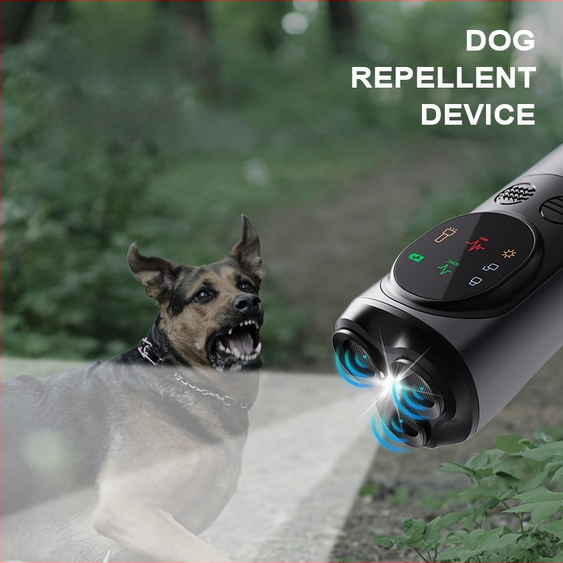 Ultraheli koerapeleti ekraaniga, haukumisvastane seade, valgustatud vilkuv päästetuli, Amazon TK seade, puldiga juhitav lemmikloom koer