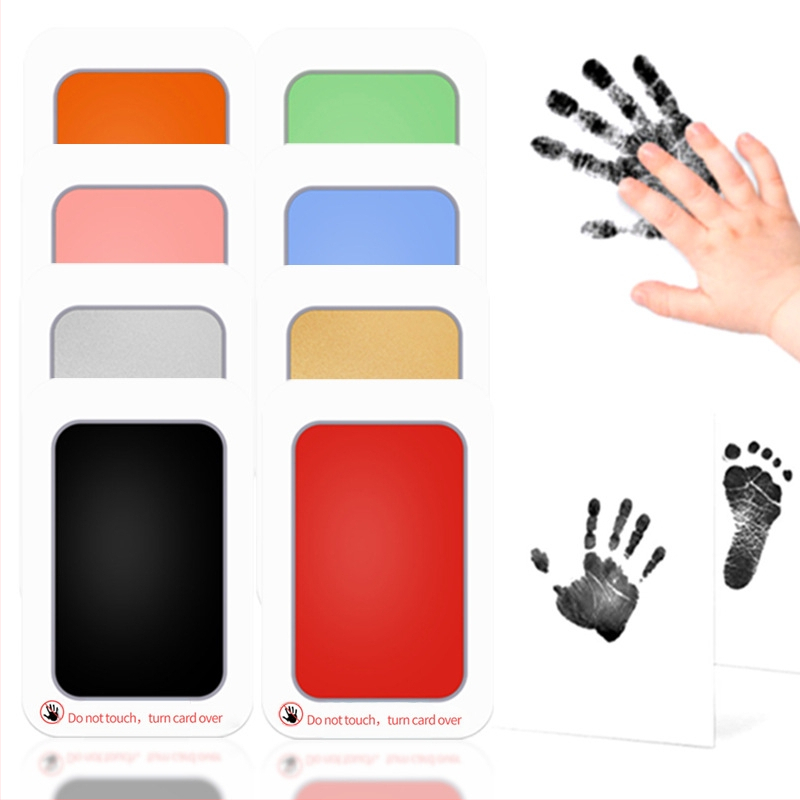 Vienkartinis spausdinimo stalas kūdikiams, rankų ir kojų spausdinimo stalas, nelimpantis rašalo pagalvėlė, skirtas pėdsakų grafiti rašalui, naujas, neplaunamas pirštų rašalo pagalvėlė.