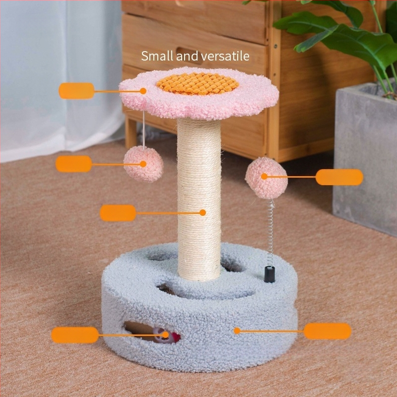 Cica Játék Macska Fészek Köszörülés Macska Kellékek Rongzhu Sisal Shengbang Macska Mászóállvány Kis Karmos Macska Kaparódeszka Integrált