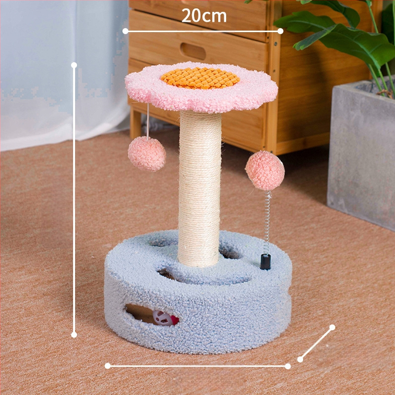 Cica Játék Macska Fészek Köszörülés Macska Kellékek Rongzhu Sisal Shengbang Macska Mászóállvány Kis Karmos Macska Kaparódeszka Integrált