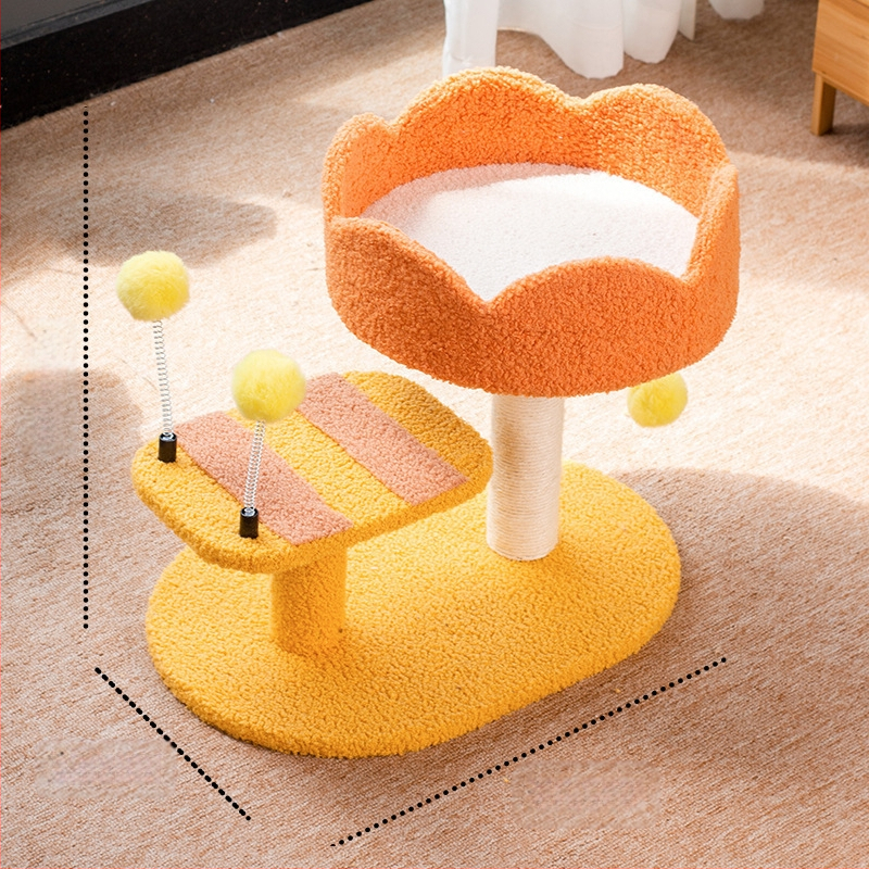 Cica Játék Macska Fészek Köszörülés Macska Kellékek Rongzhu Sisal Shengbang Macska Mászóállvány Kis Karmos Macska Kaparódeszka Integrált