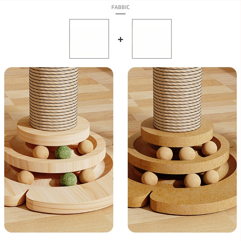 Természetes szizál függőleges kókuszlé kókuszfa mászóka állvány macska mászóka állvány macska kapaszkodó oszlop macska ugró platform macskafa macskajáték kisállat-kellékek