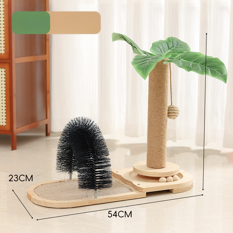 Természetes szizál függőleges kókuszlé kókuszfa mászóka állvány macska mászóka állvány macska kapaszkodó oszlop macska ugró platform macskafa macskajáték kisállat-kellékek