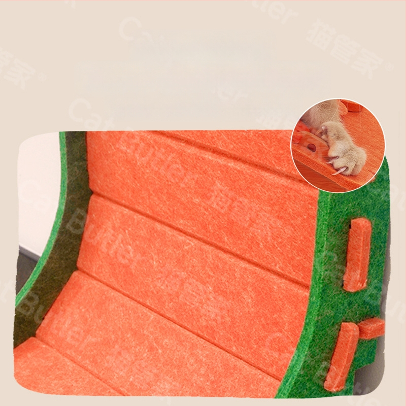 L-típusú függőleges macskakaparódeszka filc macskafészek integrált kopásálló, morzsamentes macskakarom-csiszolásos műtárgy extra nagy macskakaromdeszka