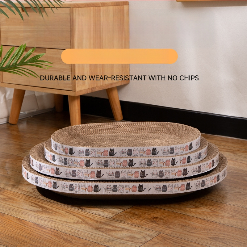 Ploča za grebanje za mačke Otporna na ogrebotine Zdjela otporna na ogrebotine Mačje gnijezdo Valoviti okrugli ovalni umivaonik za grebanje za mačke Igračka za mačke na zalihi Veleprodaja