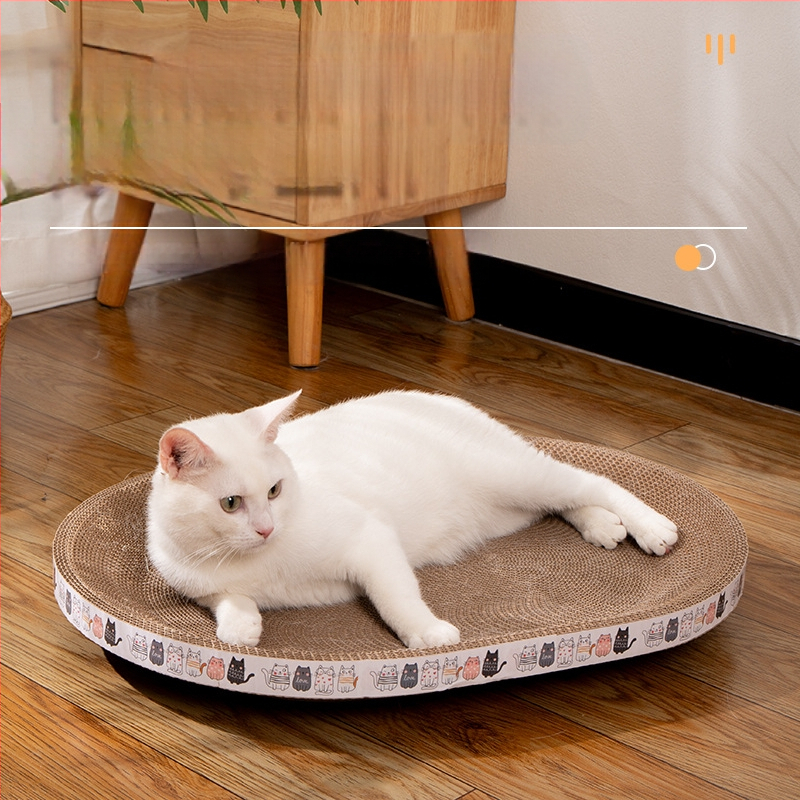 Ploča za grebanje za mačke Otporna na ogrebotine Zdjela otporna na ogrebotine Mačje gnijezdo Valoviti okrugli ovalni umivaonik za grebanje za mačke Igračka za mačke na zalihi Veleprodaja