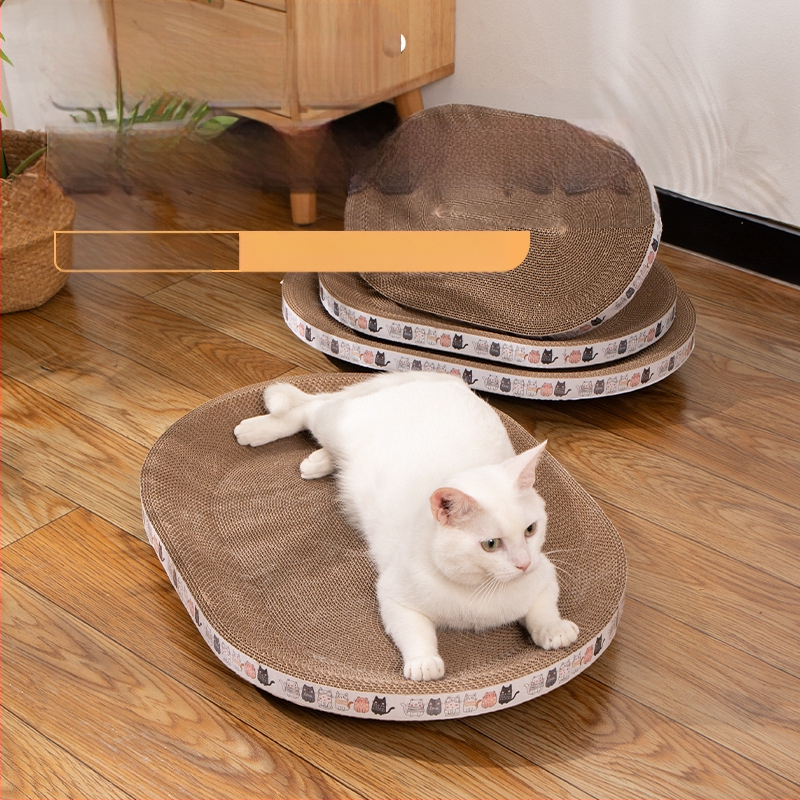 Ploča za grebanje za mačke Otporna na ogrebotine Zdjela otporna na ogrebotine Mačje gnijezdo Valoviti okrugli ovalni umivaonik za grebanje za mačke Igračka za mačke na zalihi Veleprodaja