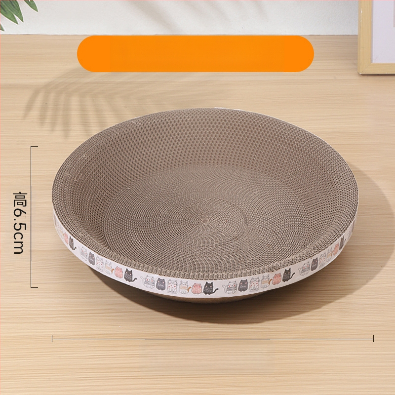 Ploča za grebanje za mačke Otporna na ogrebotine Zdjela otporna na ogrebotine Mačje gnijezdo Valoviti okrugli ovalni umivaonik za grebanje za mačke Igračka za mačke na zalihi Veleprodaja