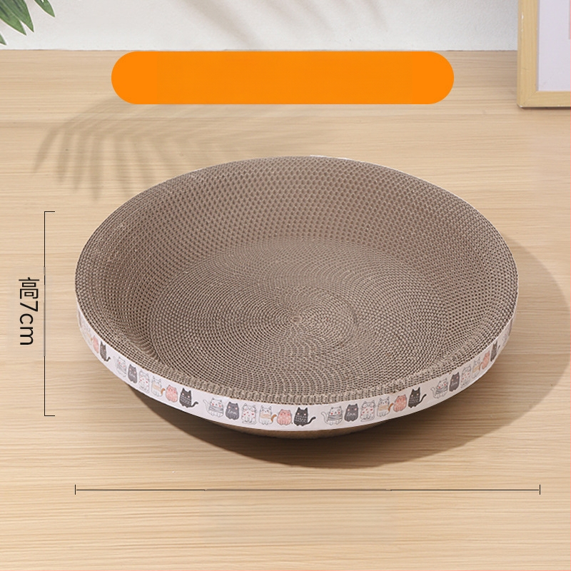 Ploča za grebanje za mačke Otporna na ogrebotine Zdjela otporna na ogrebotine Mačje gnijezdo Valoviti okrugli ovalni umivaonik za grebanje za mačke Igračka za mačke na zalihi Veleprodaja