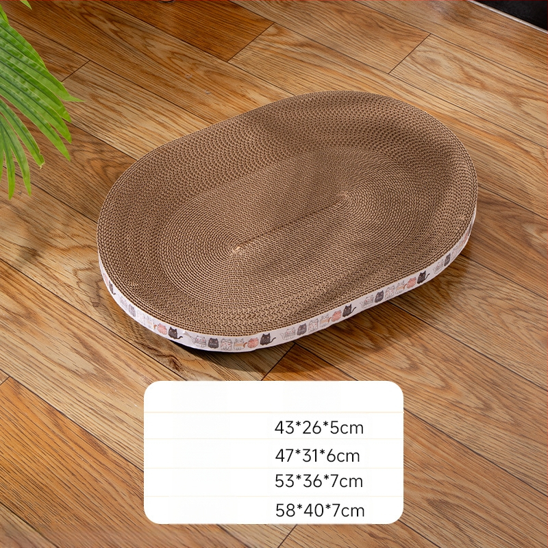 Ploča za grebanje za mačke Otporna na ogrebotine Zdjela otporna na ogrebotine Mačje gnijezdo Valoviti okrugli ovalni umivaonik za grebanje za mačke Igračka za mačke na zalihi Veleprodaja