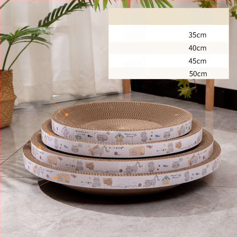 Ploča za grebanje za mačke Otporna na ogrebotine Zdjela otporna na ogrebotine Mačje gnijezdo Valoviti okrugli ovalni umivaonik za grebanje za mačke Igračka za mačke na zalihi Veleprodaja