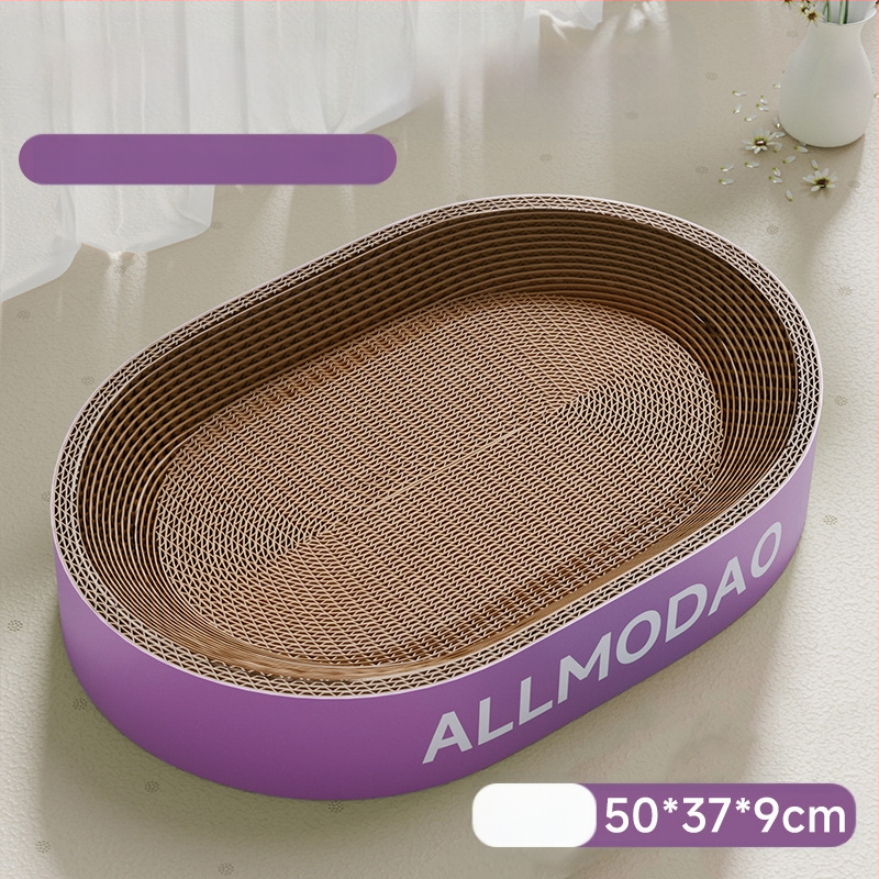 Ploča za grebanje za mačke Otporna na ogrebotine Zdjela otporna na ogrebotine Mačje gnijezdo Valoviti okrugli ovalni umivaonik za grebanje za mačke Igračka za mačke na zalihi Veleprodaja