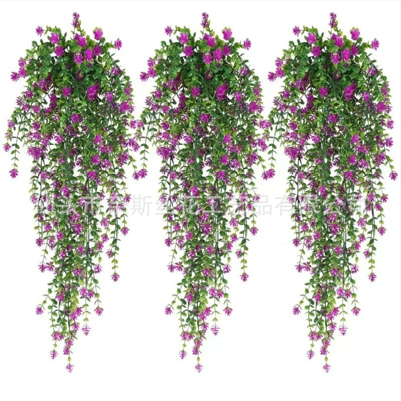 Tarpvalstybinė žalių augalų sieninė dekoracija, eukalipto, kamelijos, vynmedžio, eukalipto lapo, rotango, kabanti gėlių dekoracija