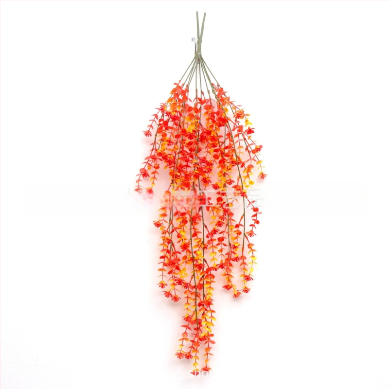 Tarpvalstybinė žalių augalų sieninė dekoracija, eukalipto, kamelijos, vynmedžio, eukalipto lapo, rotango, kabanti gėlių dekoracija