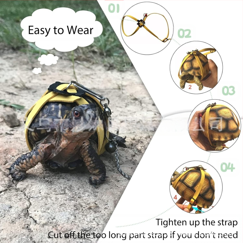Χελώνα για περπάτημα με σχοινί έλξης για κατοικίδια, ρυθμιζόμενο μέγεθος