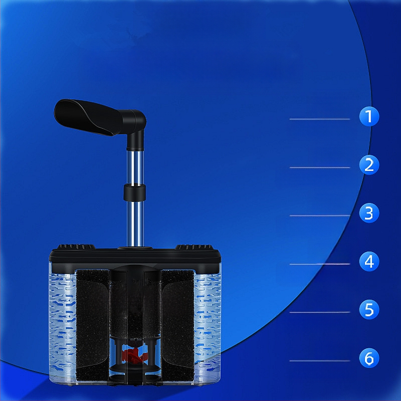 „Water Goblin“ akvariumo filtras, šešių viename filtras nuo oro pakėlimo, siurbimo tualetas, deguonį didinantis filtras, bangas generuojančios bakterijos