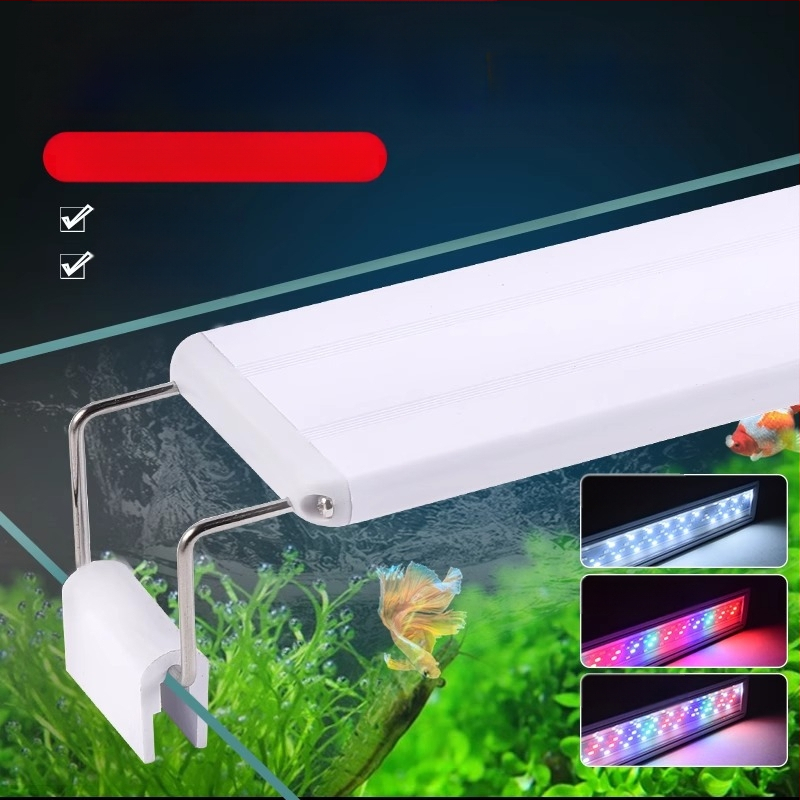 Енергоспестяваща лампа за аквариум, LED специално осветление за аквариум, озеленяване, лампа за трева, устойчива на пръски, лампа за рамка на малък аквариум