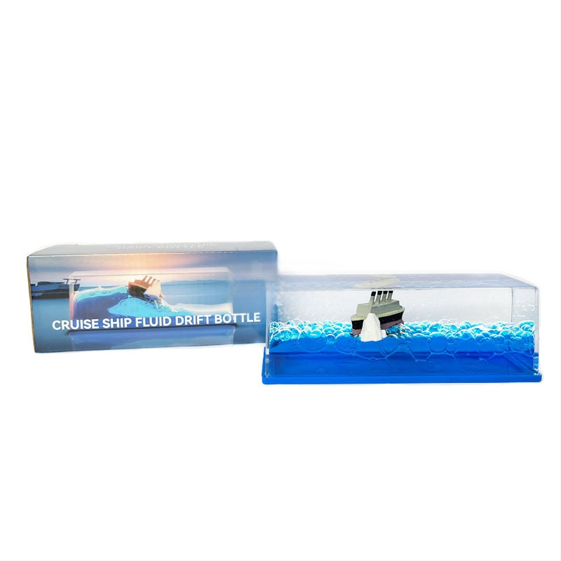 Mica Carte Roșie, populară în același stil, sticlă în derivă cu fluide pentru nave de croazieră, decorațiune pentru desktop, cutie cadou pentru ziua de naștere Titanic