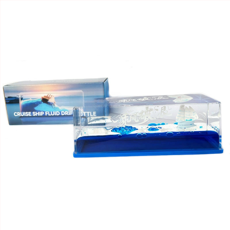 Mica Carte Roșie, populară în același stil, sticlă în derivă cu fluide pentru nave de croazieră, decorațiune pentru desktop, cutie cadou pentru ziua de naștere Titanic