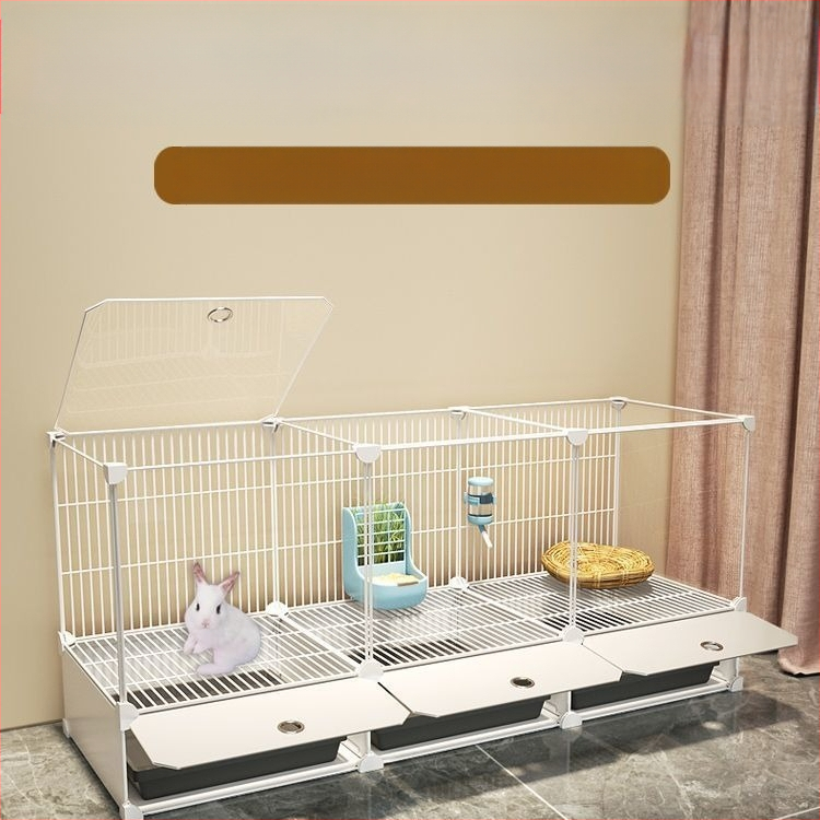 Küülikupuuri majapidamise suur siseruumides kasutatav küülikualus merisiga merisiga puur lemmiklooma küüliku pesa küülikupuur kahekihiline vanglavastane kaitse