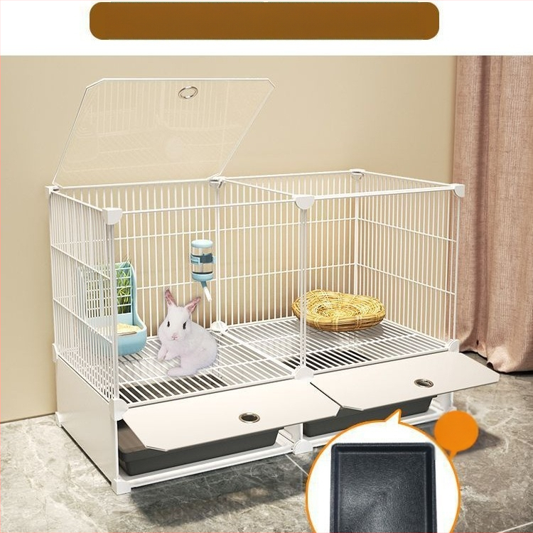 Küülikupuuri majapidamise suur siseruumides kasutatav küülikualus merisiga merisiga puur lemmiklooma küüliku pesa küülikupuur kahekihiline vanglavastane kaitse