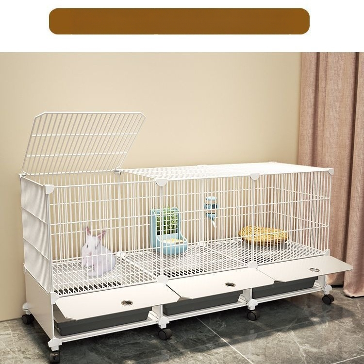 Küülikupuuri majapidamise suur siseruumides kasutatav küülikualus merisiga merisiga puur lemmiklooma küüliku pesa küülikupuur kahekihiline vanglavastane kaitse