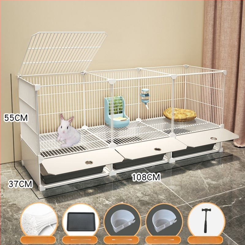 Küülikupuuri majapidamise suur siseruumides kasutatav küülikualus merisiga merisiga puur lemmiklooma küüliku pesa küülikupuur kahekihiline vanglavastane kaitse