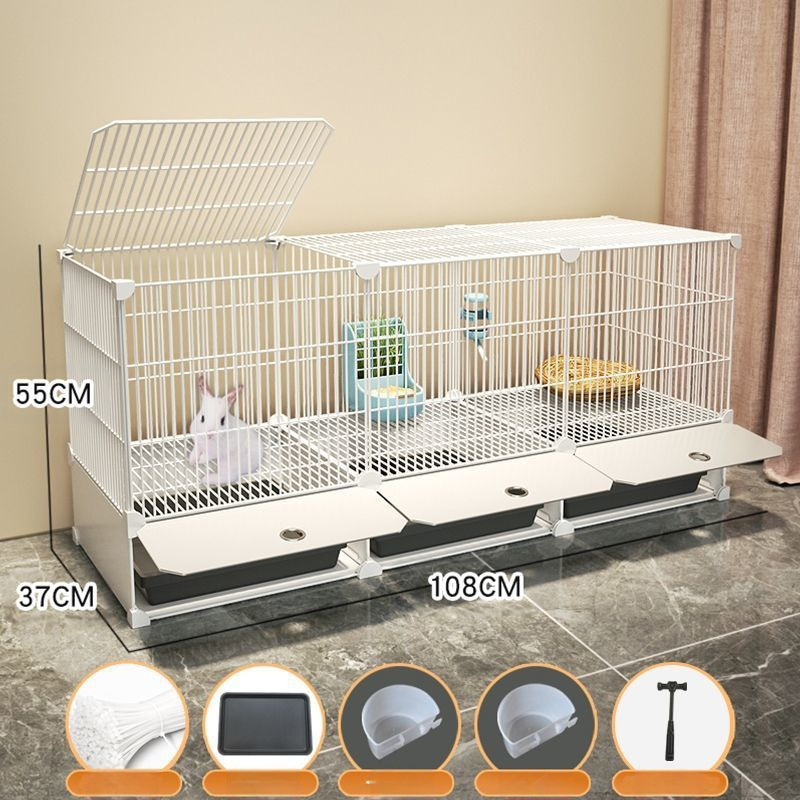 Küülikupuuri majapidamise suur siseruumides kasutatav küülikualus merisiga merisiga puur lemmiklooma küüliku pesa küülikupuur kahekihiline vanglavastane kaitse