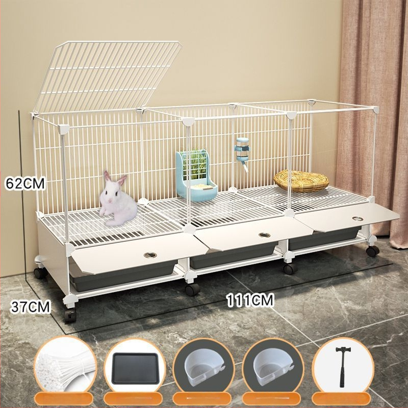 Küülikupuuri majapidamise suur siseruumides kasutatav küülikualus merisiga merisiga puur lemmiklooma küüliku pesa küülikupuur kahekihiline vanglavastane kaitse