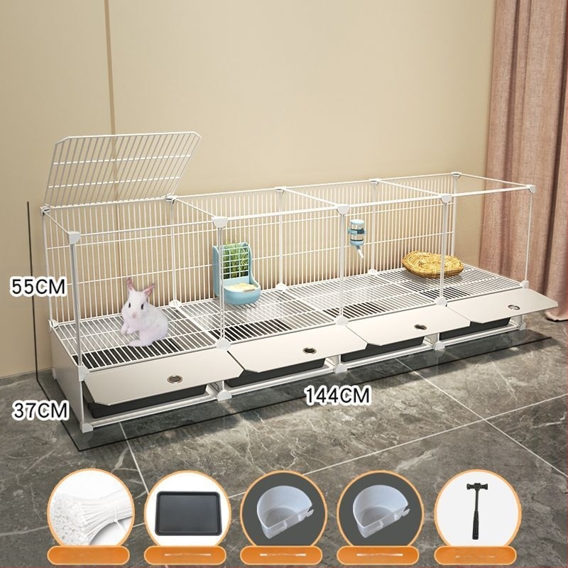 Küülikupuuri majapidamise suur siseruumides kasutatav küülikualus merisiga merisiga puur lemmiklooma küüliku pesa küülikupuur kahekihiline vanglavastane kaitse