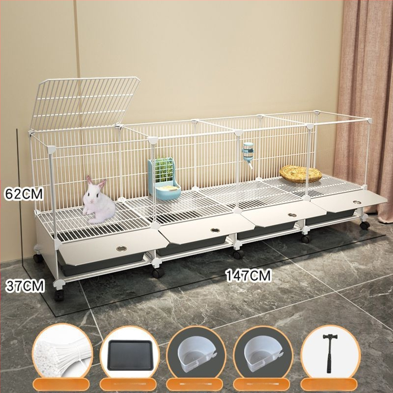 Küülikupuuri majapidamise suur siseruumides kasutatav küülikualus merisiga merisiga puur lemmiklooma küüliku pesa küülikupuur kahekihiline vanglavastane kaitse