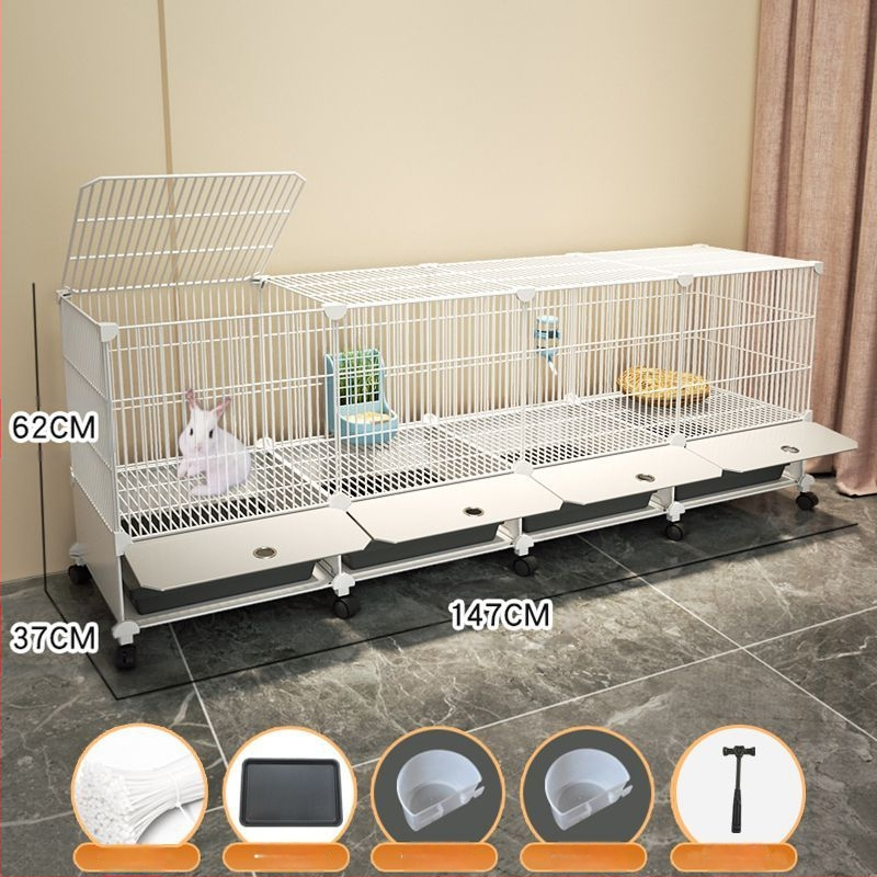 Küülikupuuri majapidamise suur siseruumides kasutatav küülikualus merisiga merisiga puur lemmiklooma küüliku pesa küülikupuur kahekihiline vanglavastane kaitse