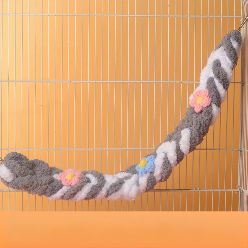 Vrecko s medom, lezecké lano, roztomilá hojdačka, lezecký rebrík, papagáj, vták, hračka, farebné bavlnené lano, škrečok, dekorácia, roztomilá