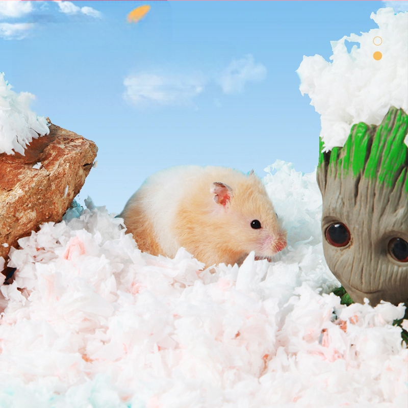 Žiurkėnų popierinis vatos diskelis, natūralus, be dulkių, medvilninis popierius, mažų gyvūnų dezodorantas, medvilnės masės popierius, sugeriantis medienos drožlės, žiurkėnų reikmenys