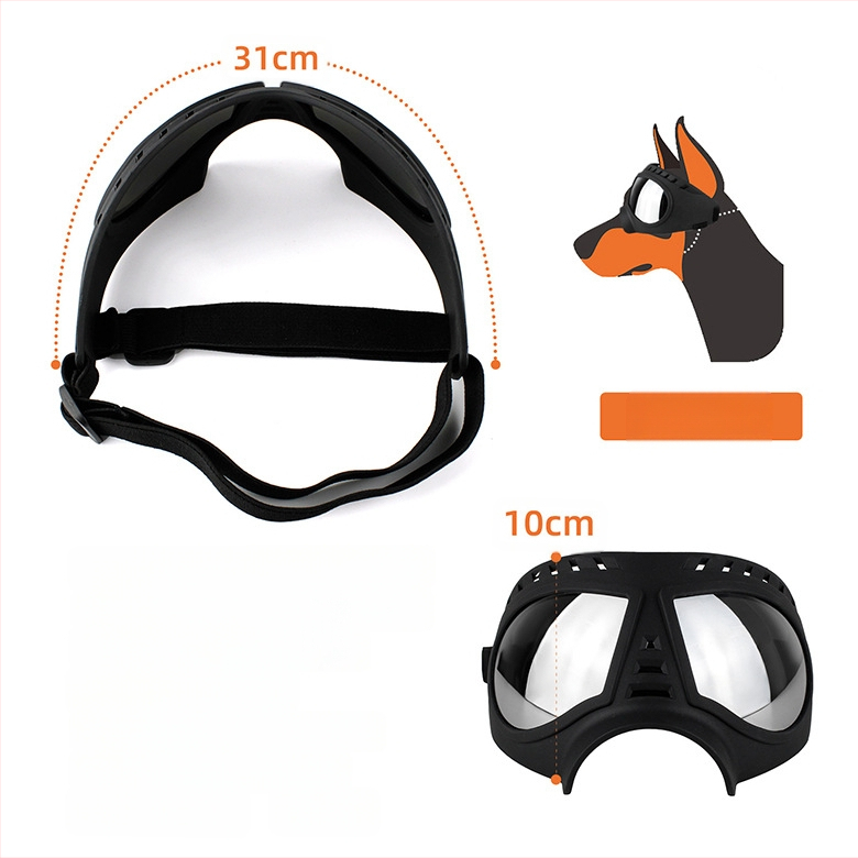Nauji naminių gyvūnėlių kaukės akiniai, vandeniui atsparūs, sniego nepraleidžiantys, minkšto rėmelio akiniai, šunų reikmenys, akiniai nuo saulės, akiniai nuo saulės