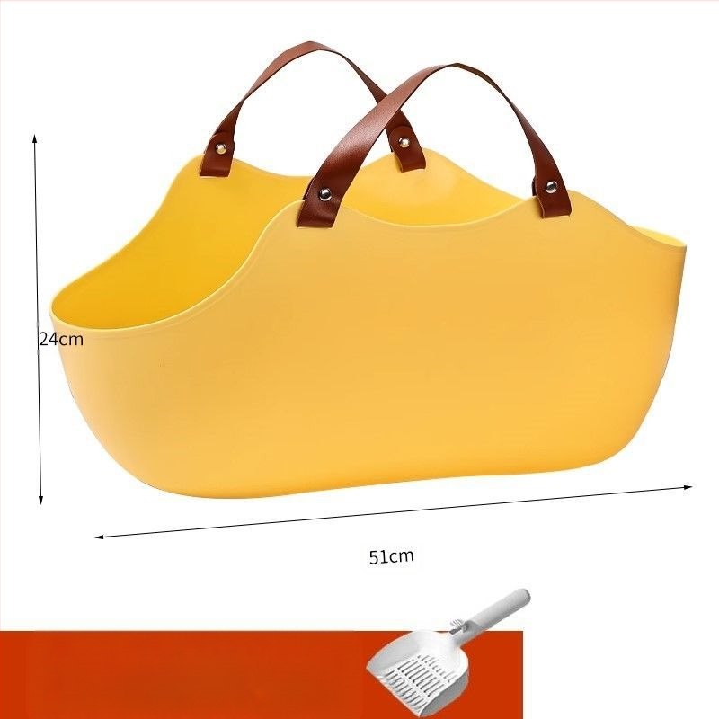 Prijenosni umivaonik za mačji WC, veliki umivaonik za mačji WC koji se montira na automobil, sklopivi prijenosni umivaonik za mačji WC s zaštitom od prskanja