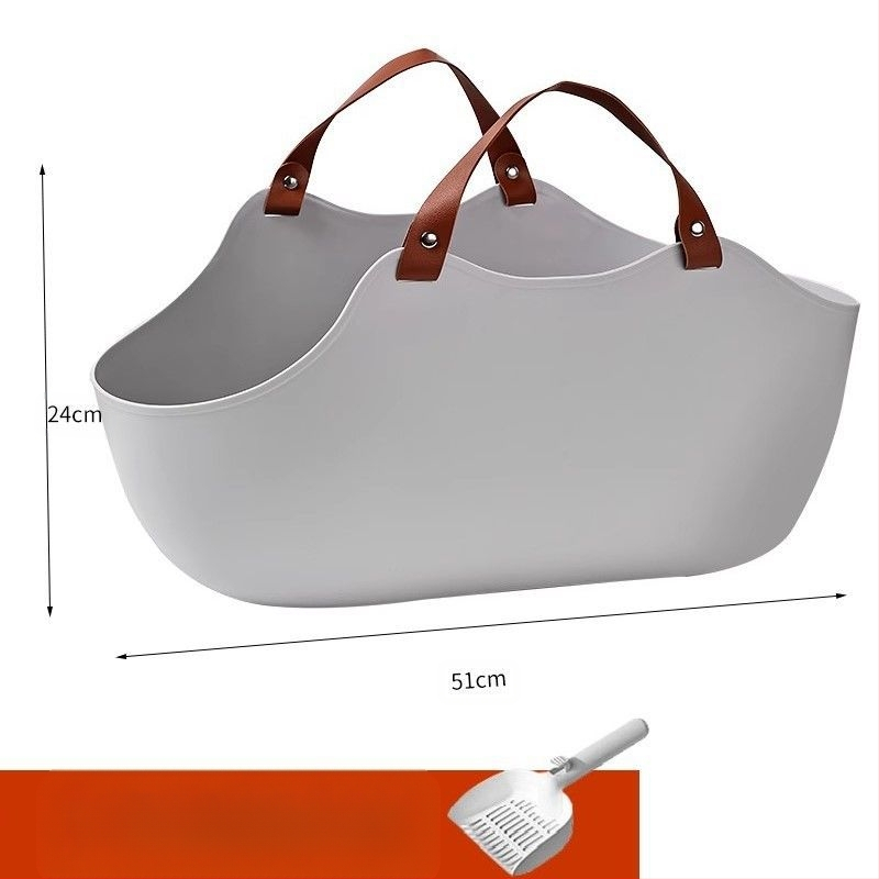 Prijenosni umivaonik za mačji WC, veliki umivaonik za mačji WC koji se montira na automobil, sklopivi prijenosni umivaonik za mačji WC s zaštitom od prskanja