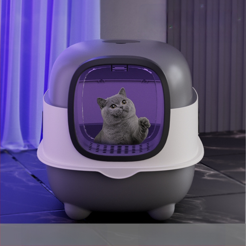 Kutija za mačji pijesak, prevelika, velika, mačji WC, ultraljubičasta sterilizacija, potpuno zatvorena, kutija za mačji pijesak, veleprodaja kutija za mačji pijesak