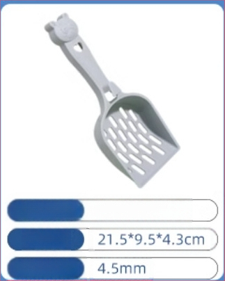 Kačių kraiko kastuvas, smulkios skylės, didelis metalinis nerūdijančio plieno kačių kastuvas, bentonito rūdos kačių kraiko kastuvo artefaktas