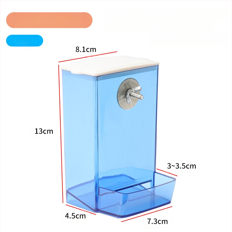 Tigrisbőr pünkösdi rózsa kakadu madáreledel-doboz fröccsenésgátló fröccsenésgátló automata etető új etető átlátszó madáretető