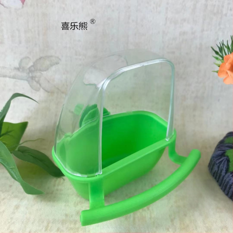 Papagal păsări hrană cutie plastic hrănitor pentru păsări în aer liber rezervor de hrană pentru păsări cutie anti-stropire anti-stropire cupă de hrană pentru păsări