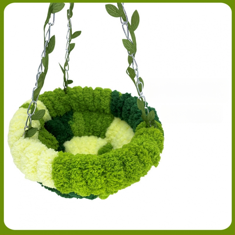 Gnijezdo za papige, ptičje gnijezdo, gnijezdo za spavanje, viseća mreža u šumskom stilu, ptičji kavez, viseće gnijezdo, plišano gnijezdo, pribor za ptice, ljuljačka, toplo ptičje gnijezdo