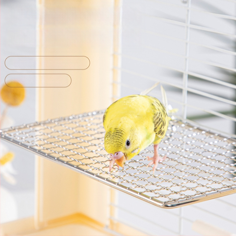 Платформа за играчки за папагал, мрежеста платформа от неръждаема стомана, платформа за игра от тигрова кожа, платформа от черен феникс, аксесоари за клетка за птици, принадлежности за птици