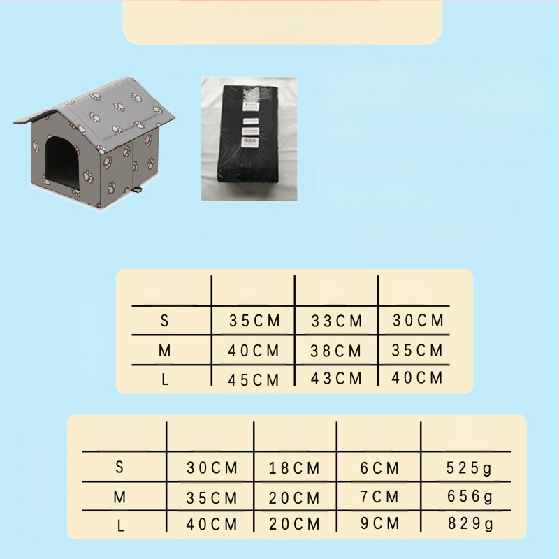 Kućica za mačke preko granice, vanjska vodootporna kućica za mačke i pse, kućica za kućne ljubimce, uklonjiva i periva vila za mačke, topla kućica za mačke i pse zimi