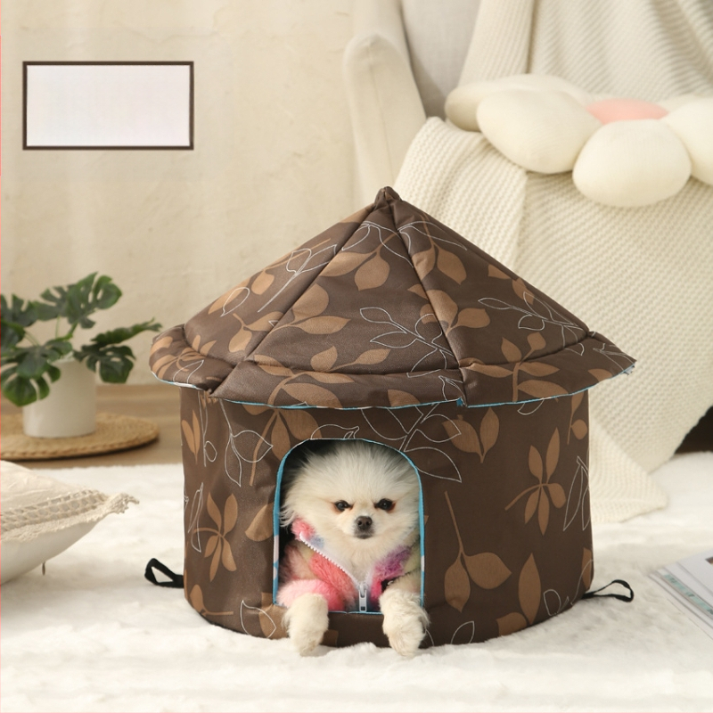 Kućica za mačke preko granice, vanjska vodootporna kućica za mačke i pse, kućica za kućne ljubimce, uklonjiva i periva vila za mačke, topla kućica za mačke i pse zimi